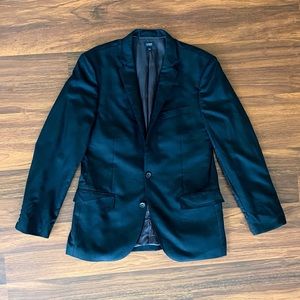 40R J Crew Ludlow Slim Fit Wool Black Jacket